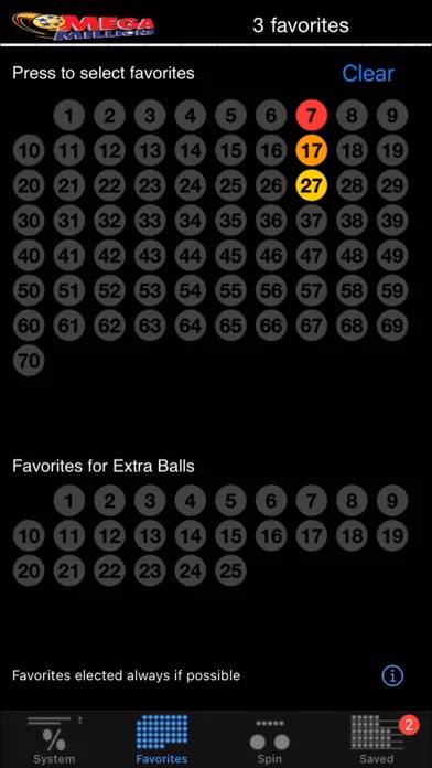Tangkapan layar Lotto with lucky numbers