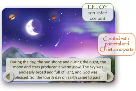 Ảnh chụp màn hình của Bible Stories for Children - How God Created The World