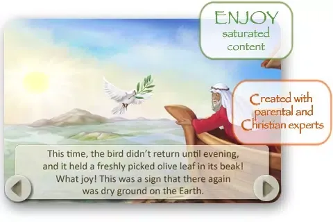 Capturas de tela do Bible Stories for Children: Noah's Ark