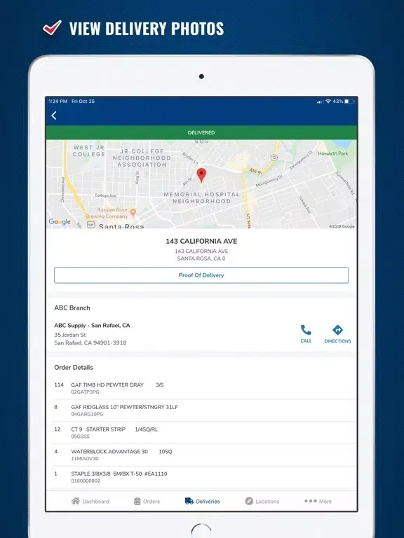 ABC Supply iPad  سکرین شاٹس