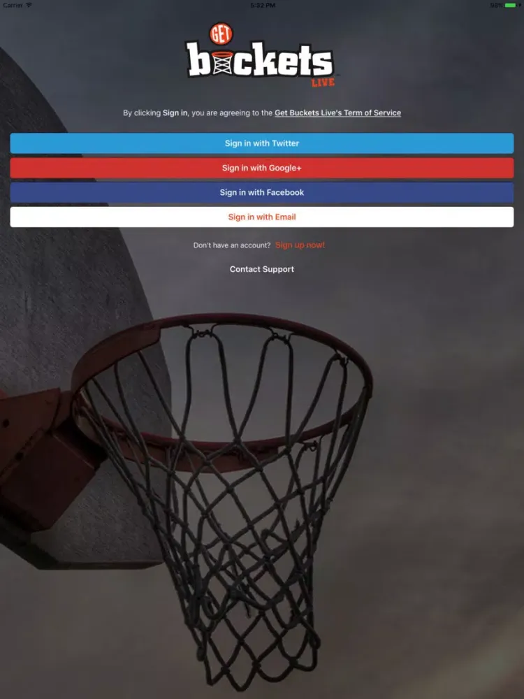 Tangkapan skrin Get Buckets Live iPad 