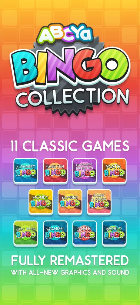Captures d'écran de ABCya BINGO Collection
