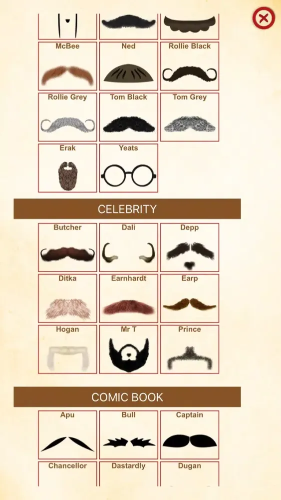 Captures d'écran de Mustache Effects - Add Funny Mustaches to Photos