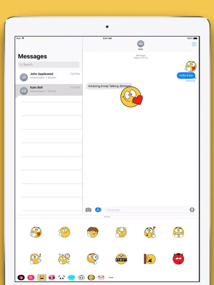 Capturas de pantalla de Amazing Emoji Talking Stickers iPad 
