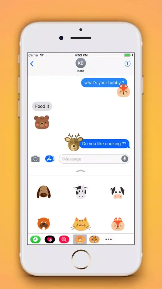Capturas de pantalla de Animals Emoji Stickers
