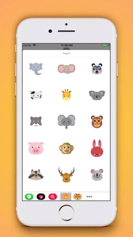 Capturas de pantalla de Animals Emoji Stickers