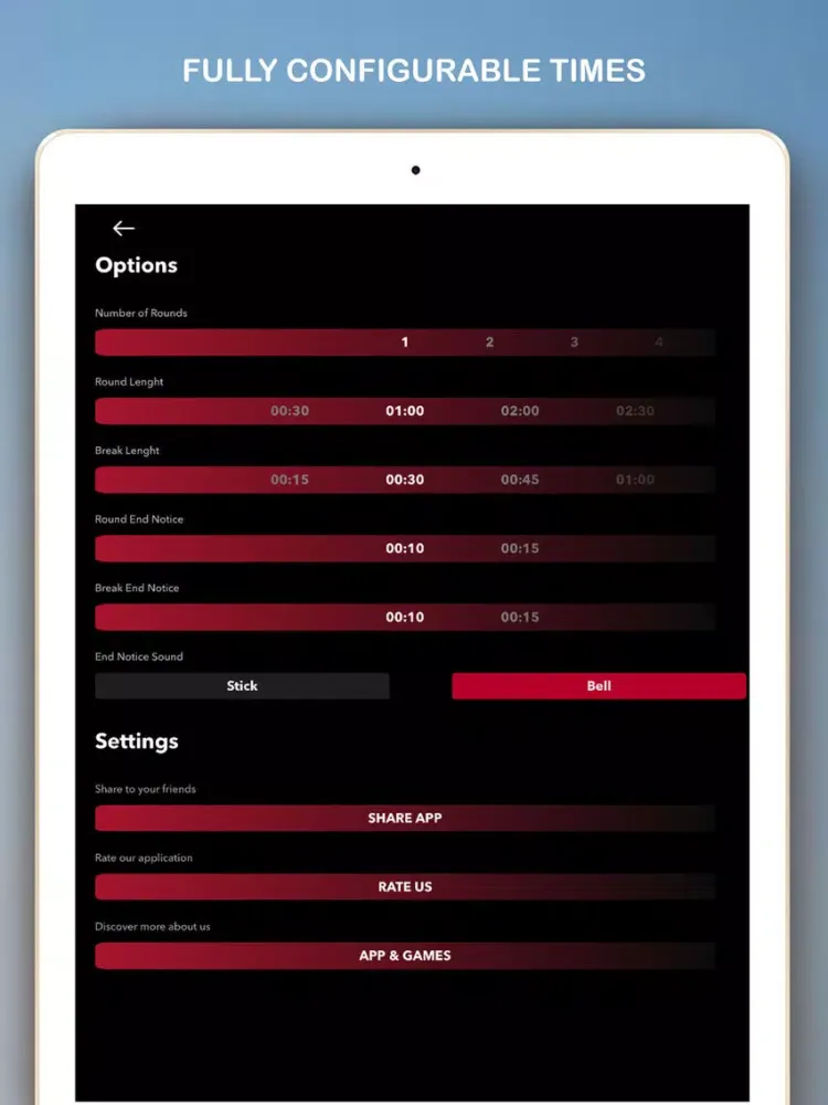 Скриншоты Interval Timer for Boxing iPad 