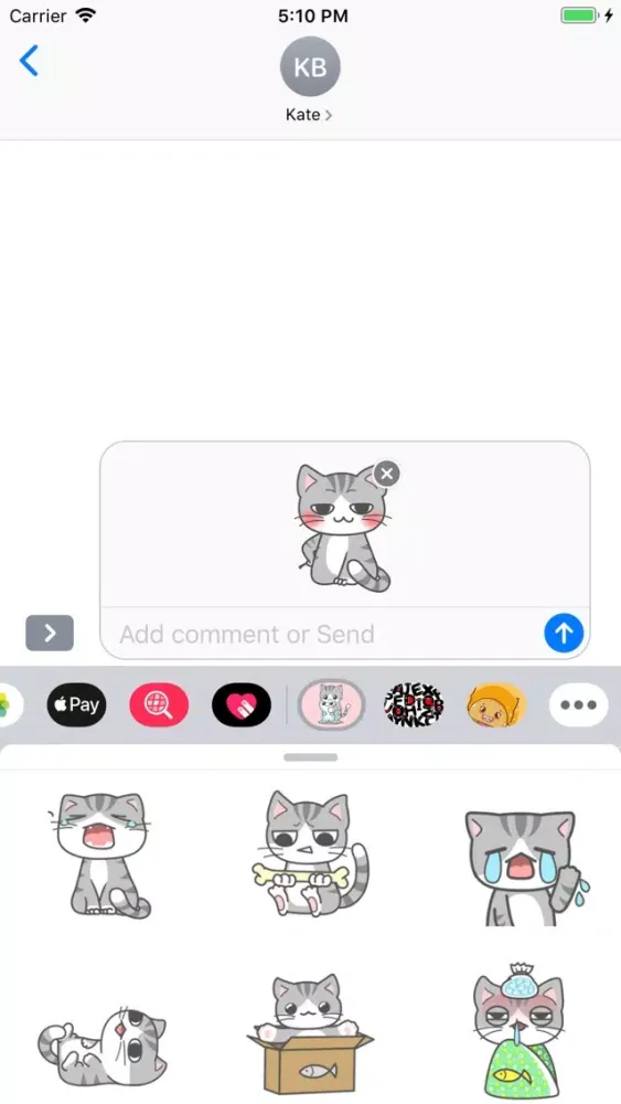 Скриншоты Chibi Kitty Animated Stickers