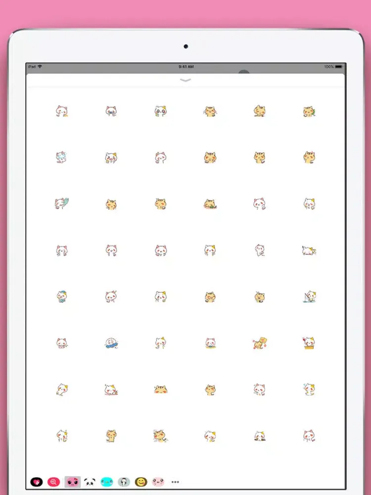 Cute Cat Kawaii Stickers iPad 應用截圖