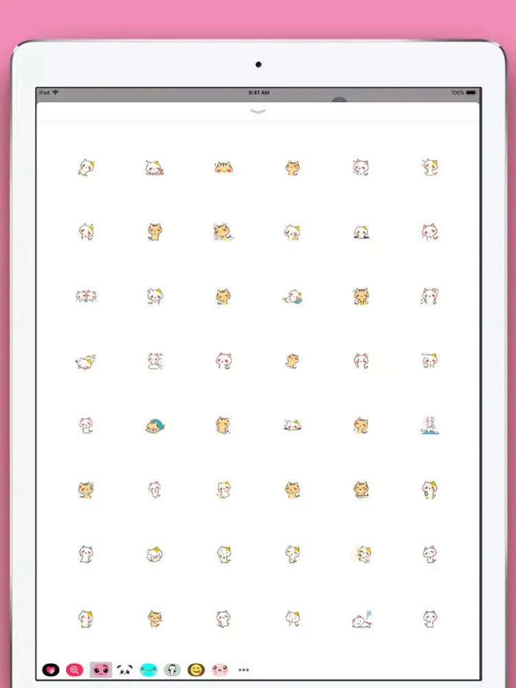 Cute Cat Kawaii Stickers iPad 應用截圖