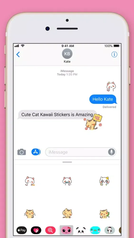 Cute Cat Kawaii Stickers應用截圖