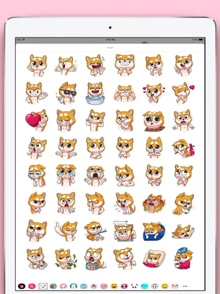 Capturas de pantalla de Cute Doggy Kawaii Stickers iPad 
