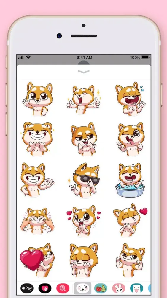 Capturas de pantalla de Cute Doggy Kawaii Stickers