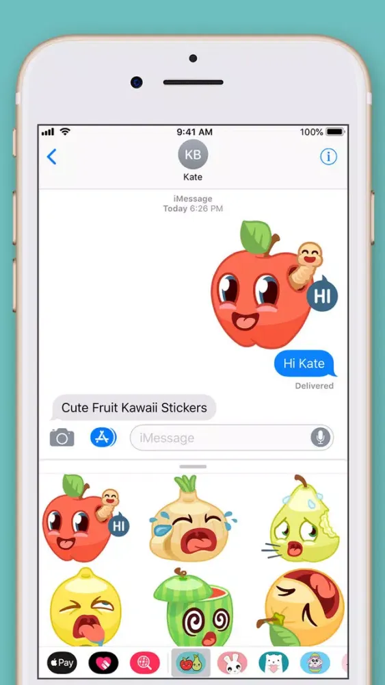 Cute Fruit Kawaii Stickers Screenshots
