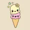 Cute Ice Cream Kawaii Stickers