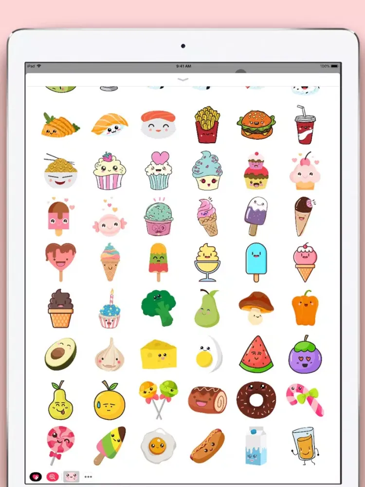Captures d'écran de Cute Kawaii Stickers iPad 