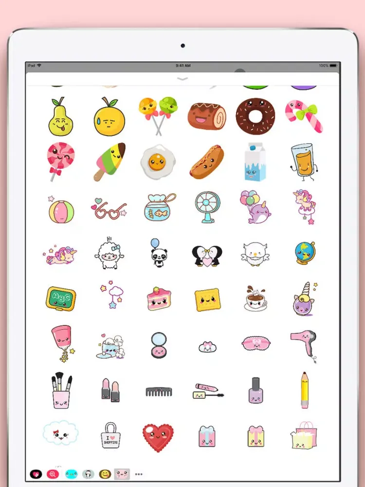 Captures d'écran de Cute Kawaii Stickers iPad 