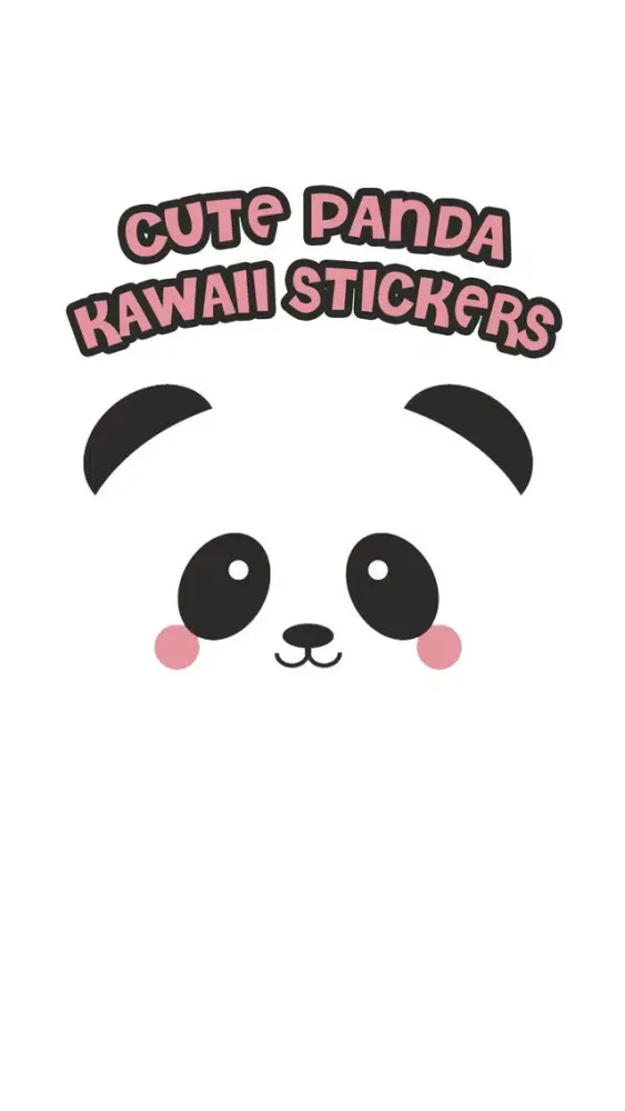 Tangkapan layar Cute Panda Kawaii Stickers