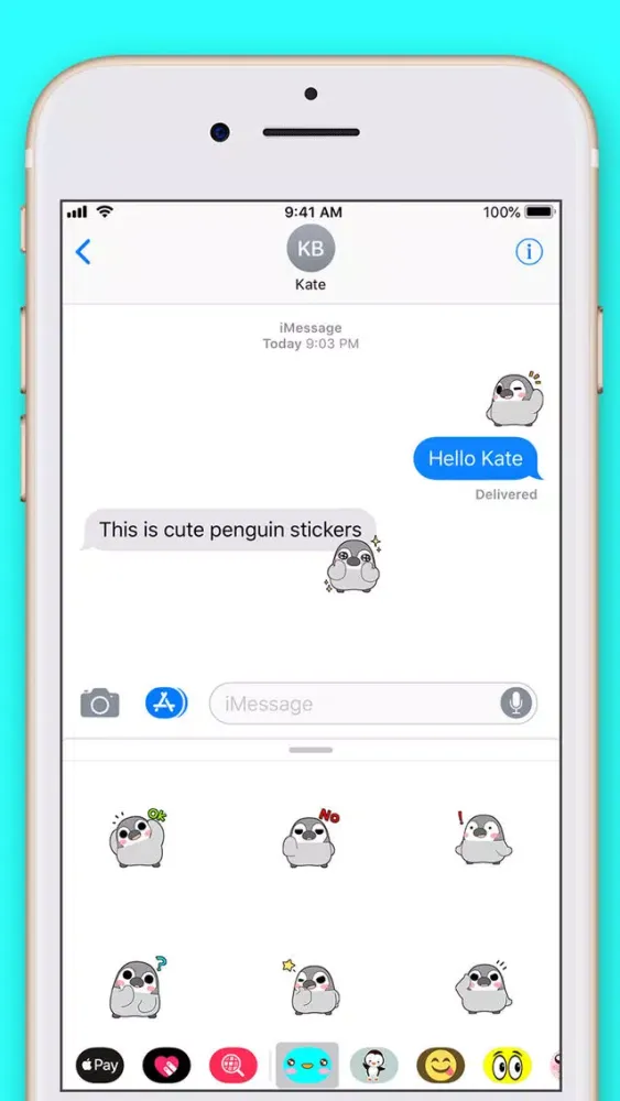 تصاویر Cute Penguin Kawaii Stickers