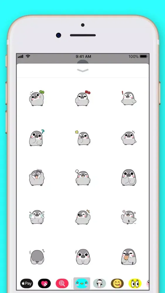 تصاویر Cute Penguin Kawaii Stickers