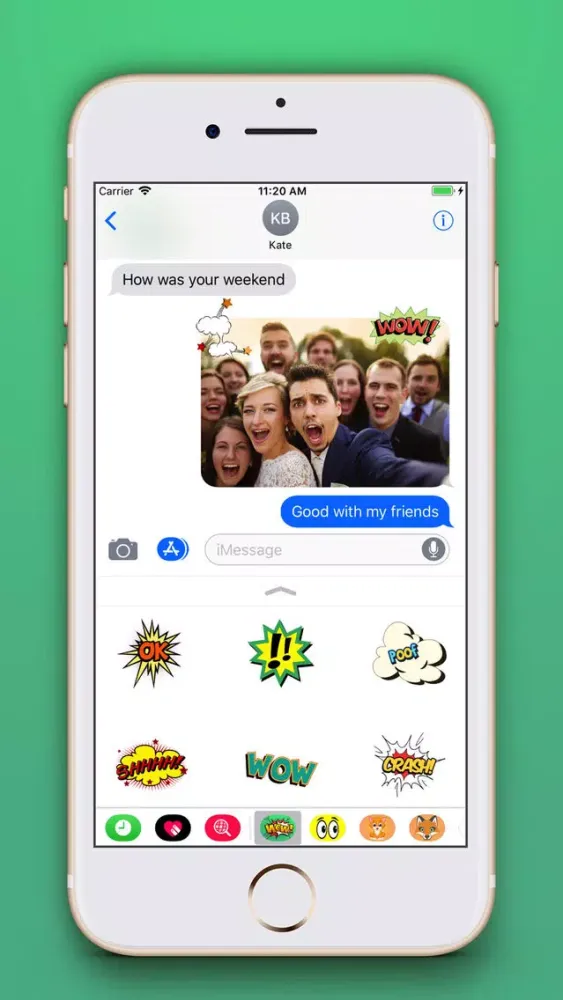 Funny Comic Stickers Pro 스크린샷