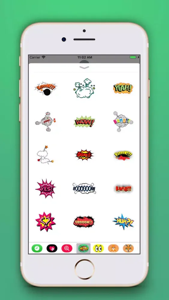 Funny Comic Stickers Pro 스크린샷