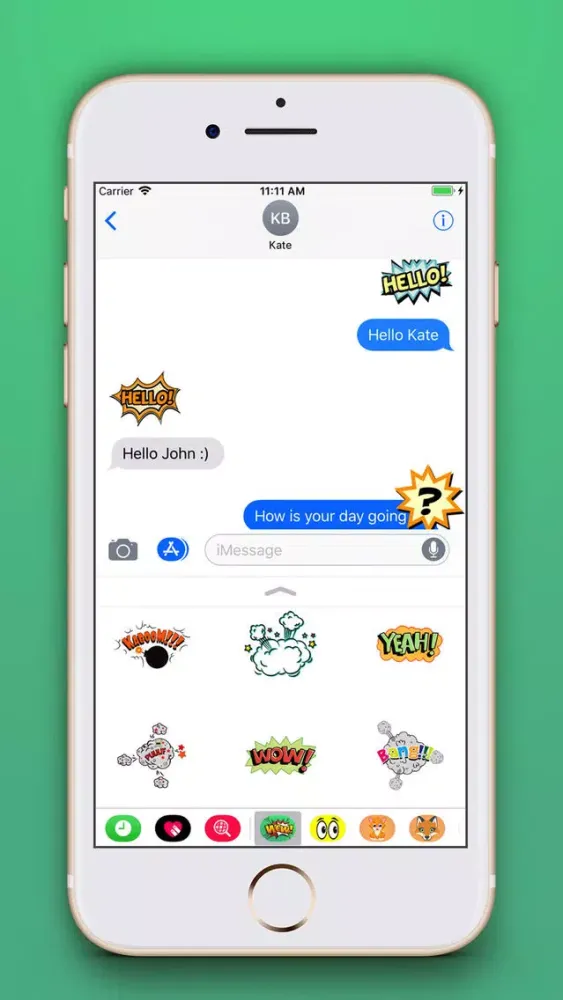 Funny Comic Stickers Pro 스크린샷