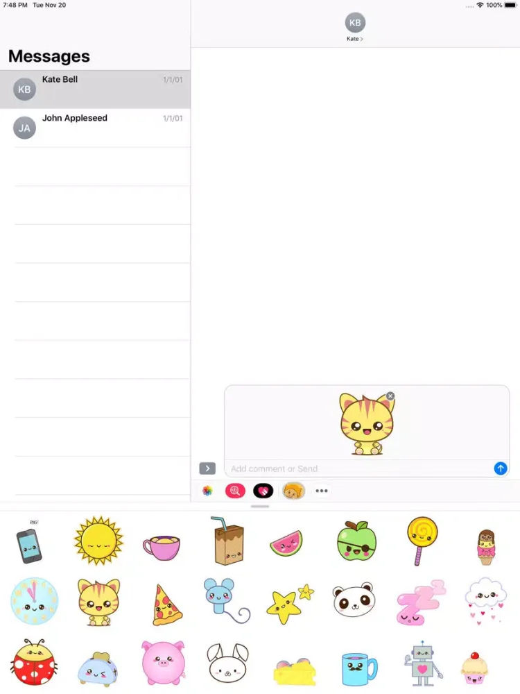 iKawaii - Animated Stickers iPad 应用截图