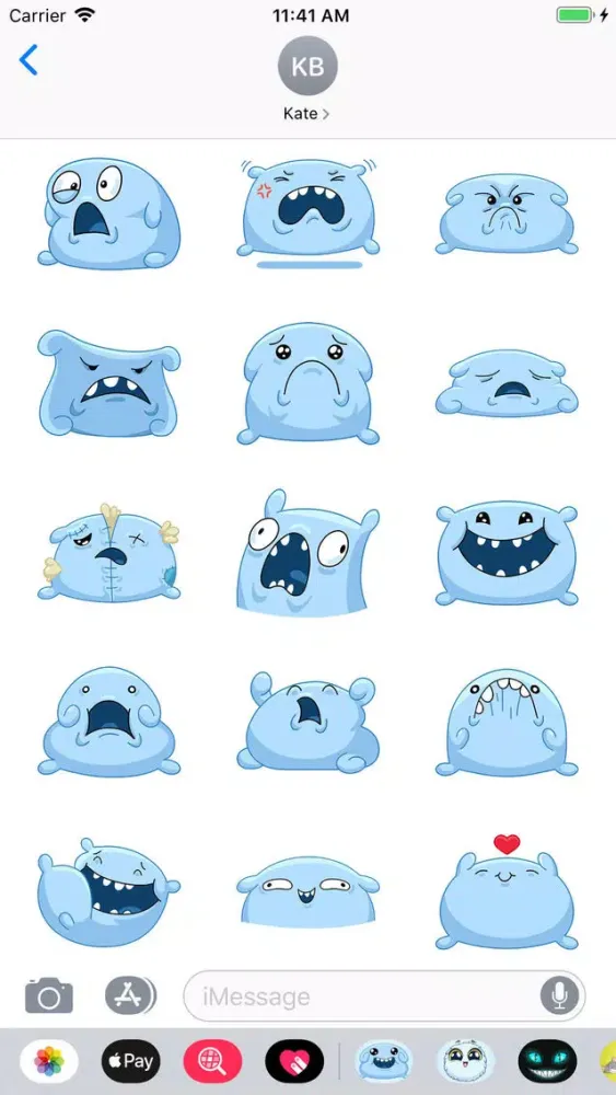 Captures d'écran de Pillow Stickers