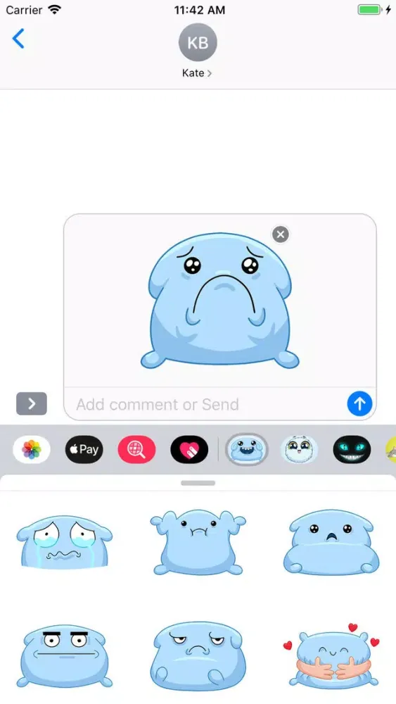 Captures d'écran de Pillow Stickers