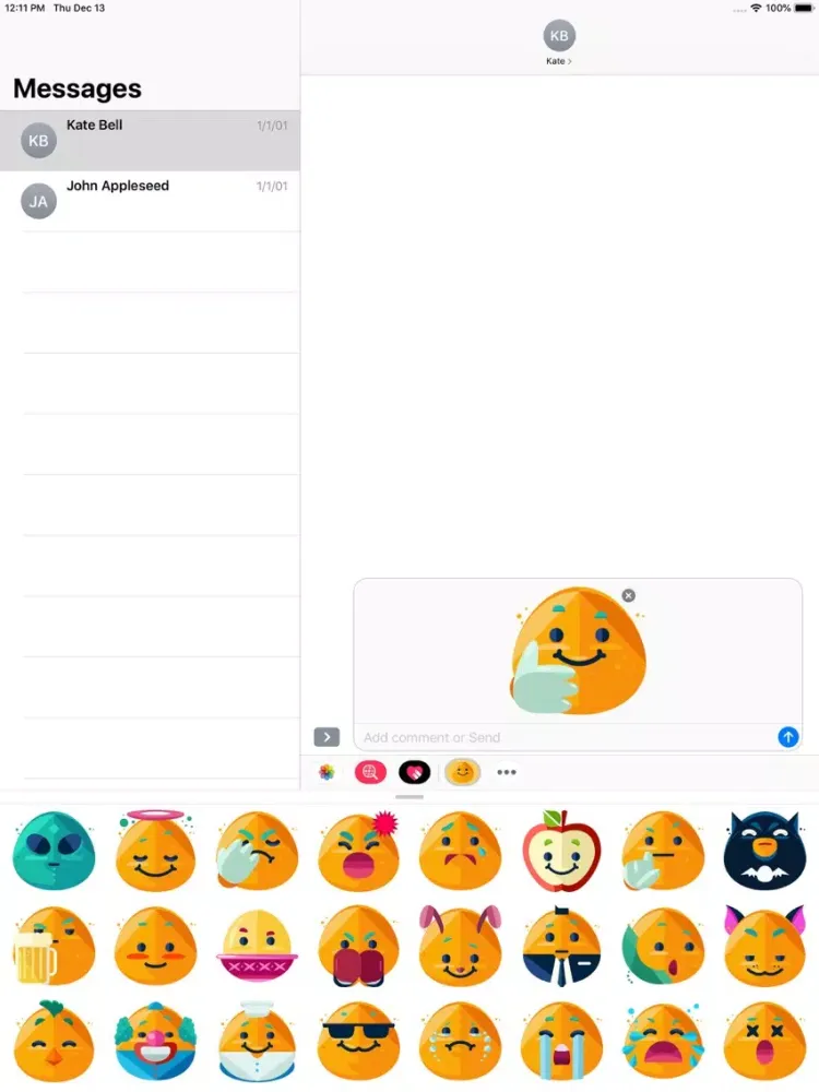 Скриншоты iSmiley Emoji Stickers iPad 