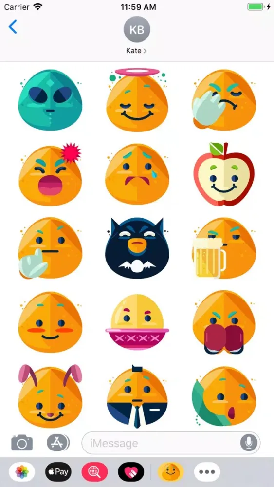 Скриншоты iSmiley Emoji Stickers