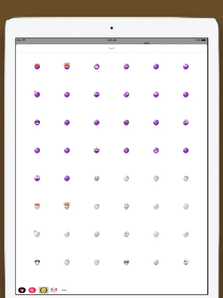 Ảnh chụp màn hình của Smiley Face Emoji Stickers iPad 