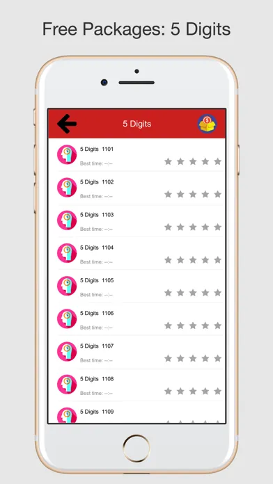 Tangkapan layar iSearch Numbers