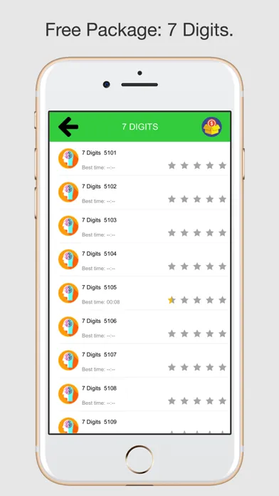 Tangkapan layar iSearch Numbers