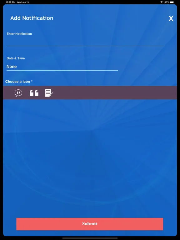 Tangkapan layar Motivational Quotes Notifier iPad 
