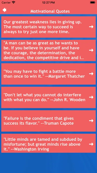 Tangkapan layar Motivational Quotes Notifier