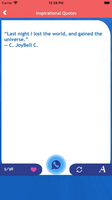 Tangkapan layar Motivational Quotes Notifier