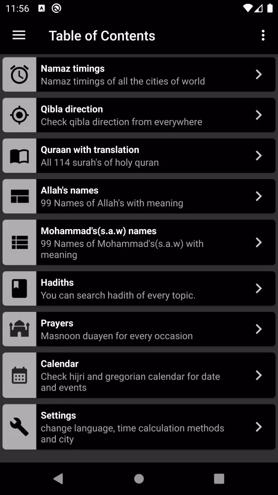Namaz Timings Screenshots