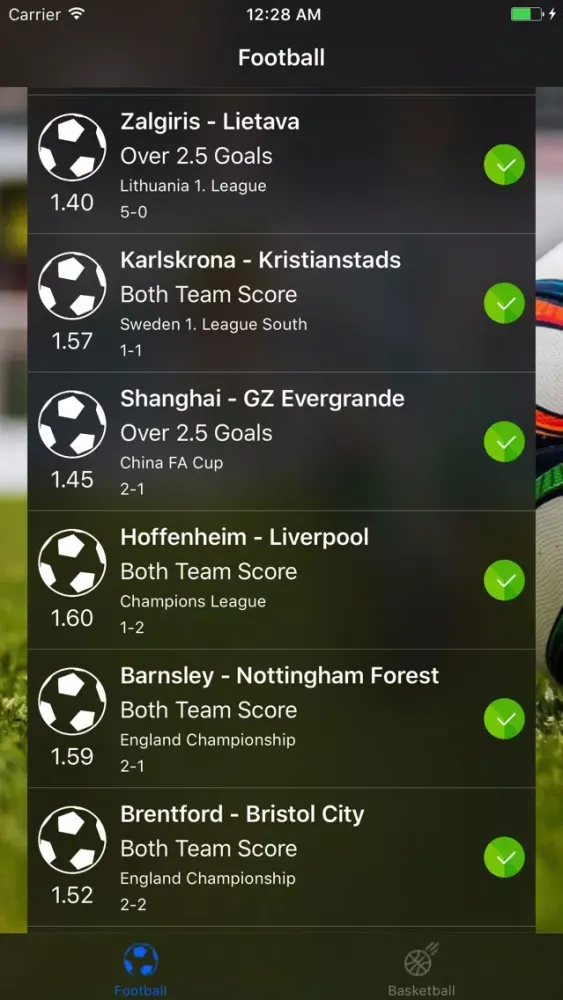 Capturas de tela do VIP Betting Tips Football Tips