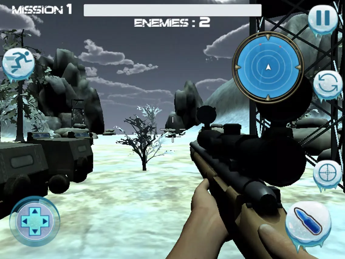 Скриншоты Arctic Commando sniper shooter - Army war iPad 