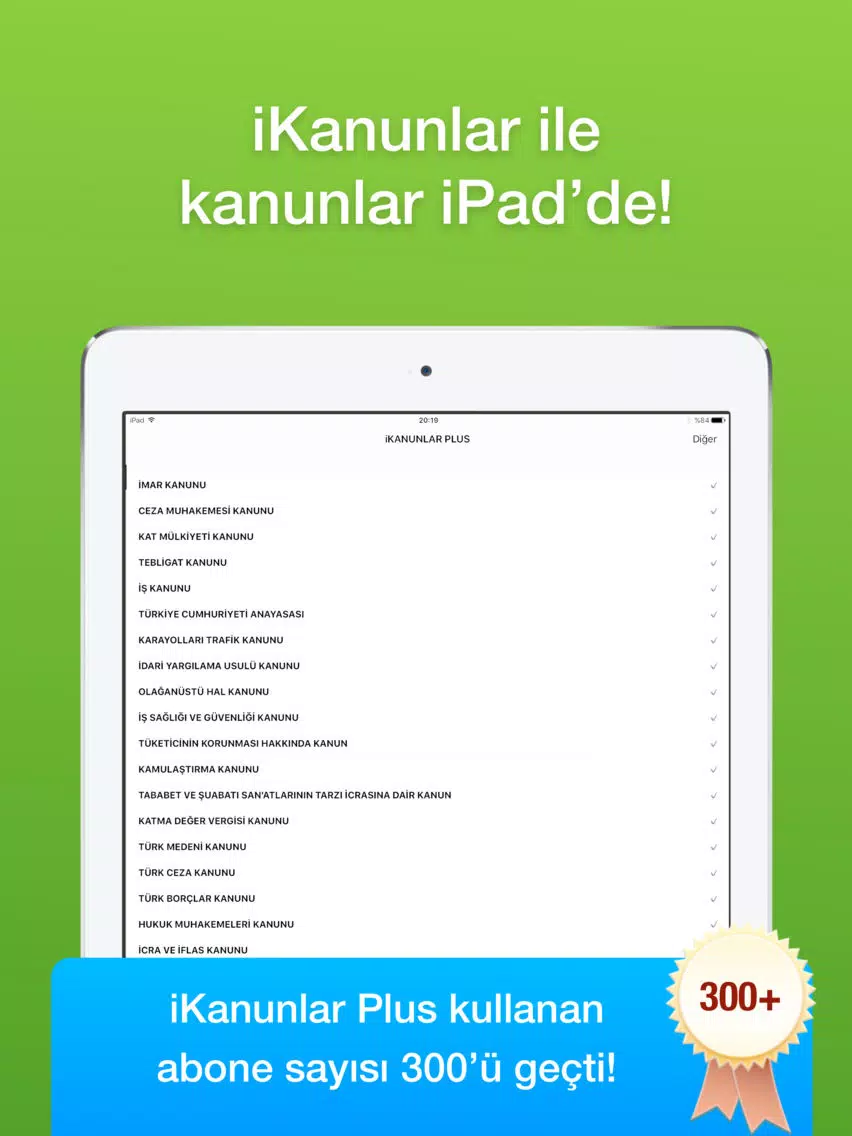 Captures d'écran de iKanunlar ile Kanunlar cepte! iPad 