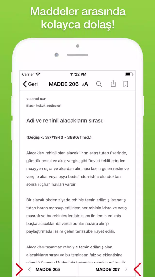 Captures d'écran de iKanunlar ile Kanunlar cepte!