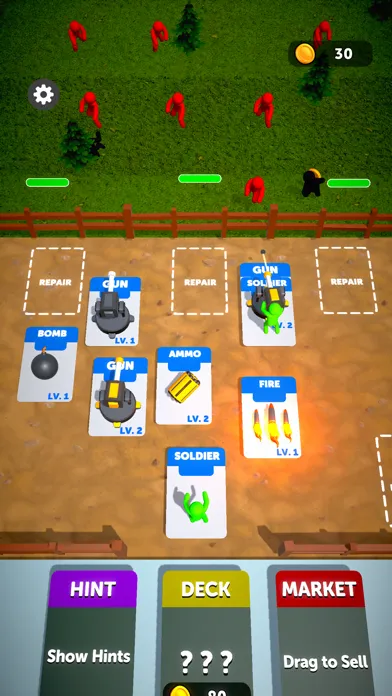 Screenshot di Combat Cards!