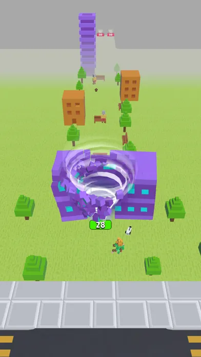 Tangkapan layar Pixel Tornado