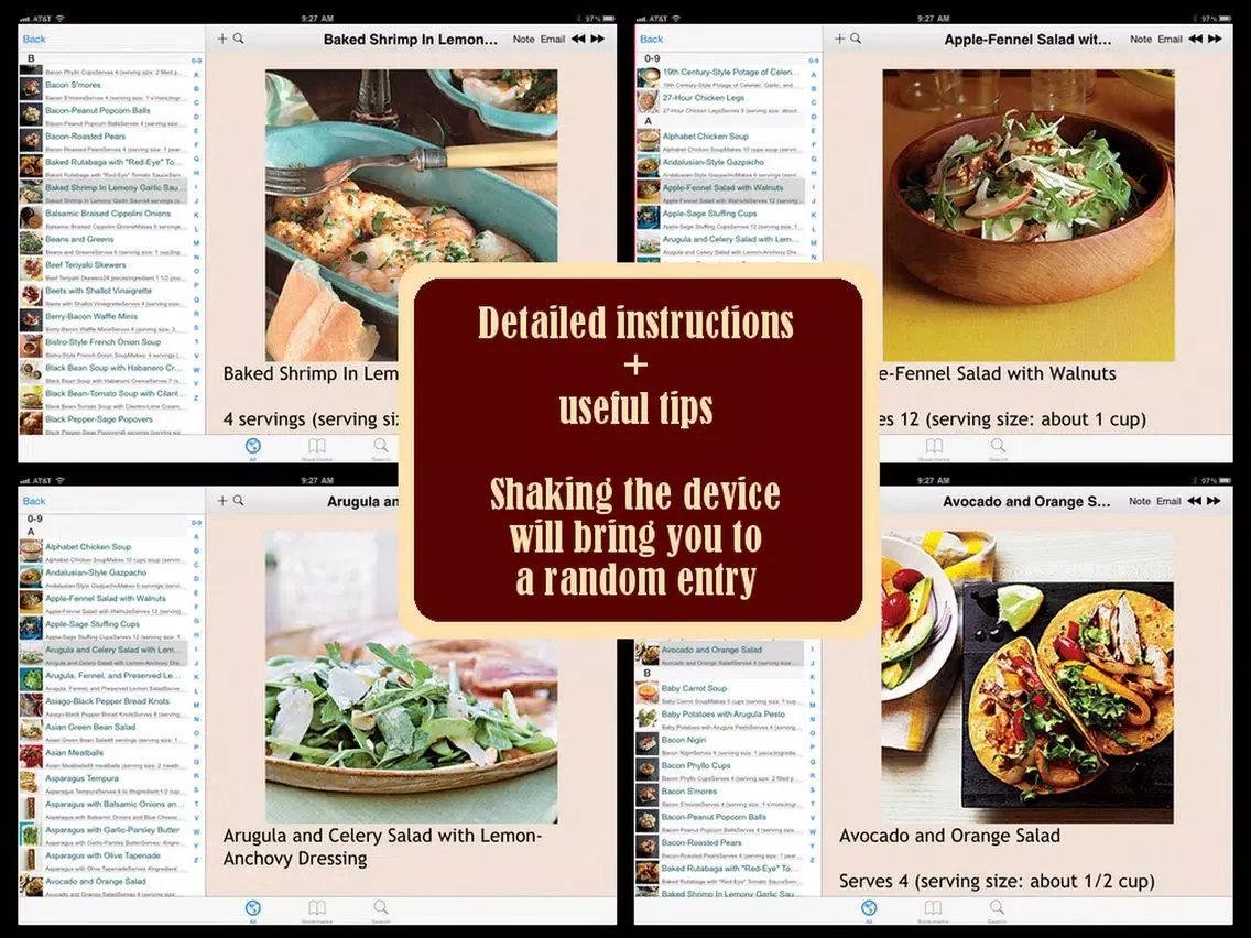 Zrzuty ekranu 500 Negative Calorie Diet Recipes iPad 