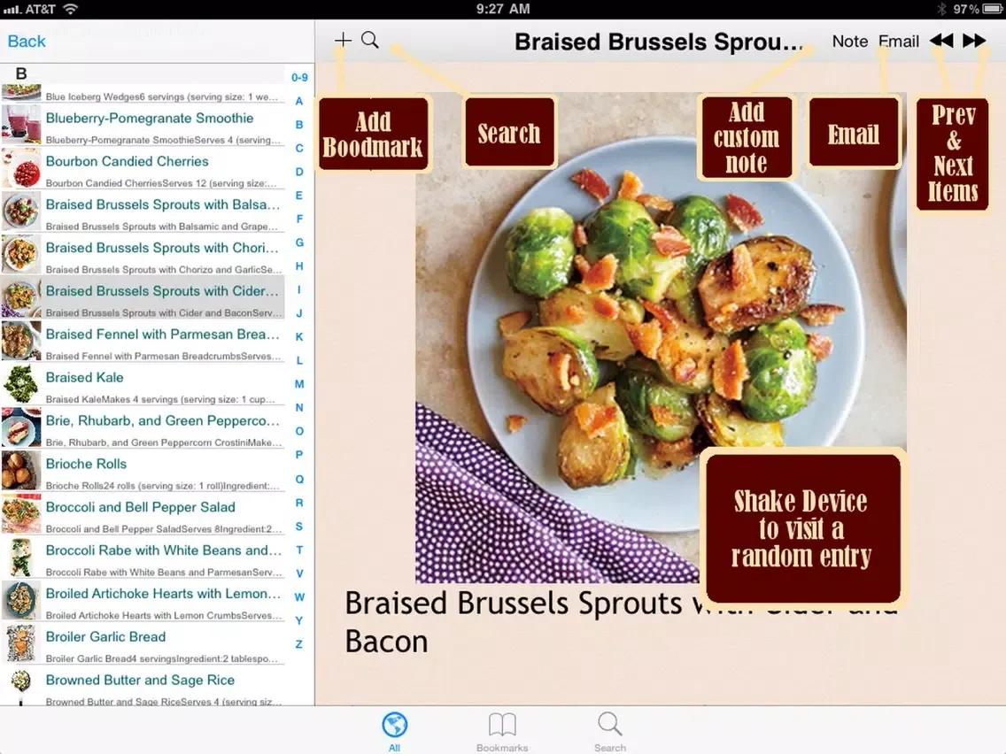 Zrzuty ekranu 500 Negative Calorie Diet Recipes iPad 