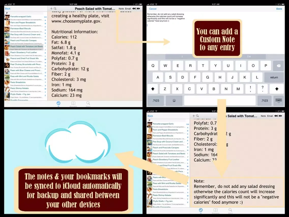 Zrzuty ekranu 500 Negative Calorie Diet Recipes iPad 