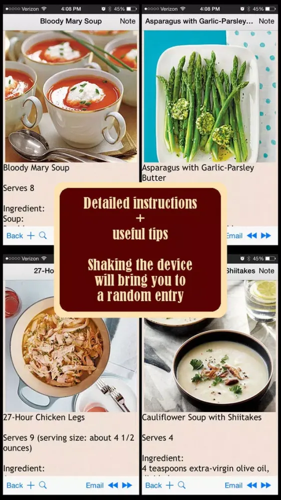Zrzuty ekranu 500 Negative Calorie Diet Recipes