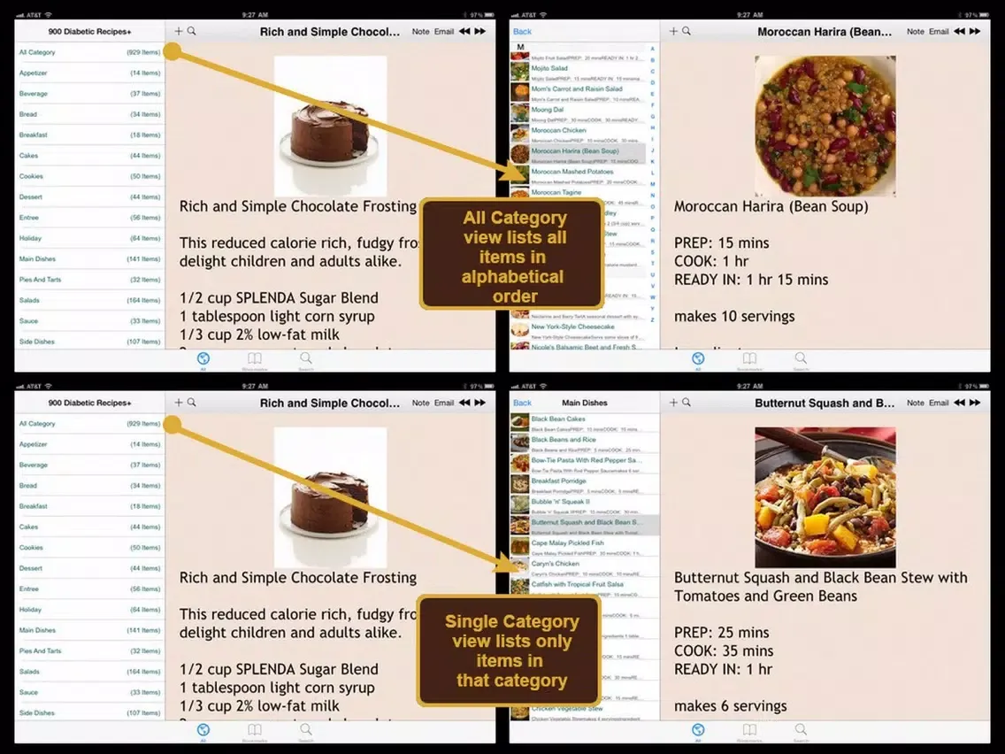 Diabetic Recipes Plus+ iPad 应用截图